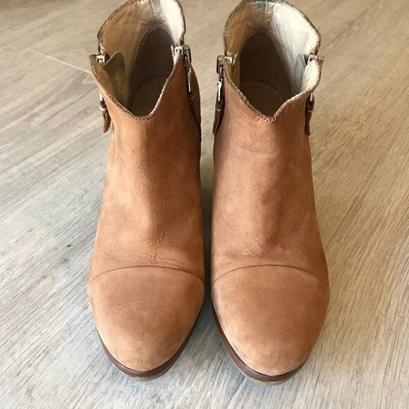 Rag & Bone Booties Womens Size 6 Brown Tan Margot Suede Leather Boots Fall Wear - Picture 12 of 14